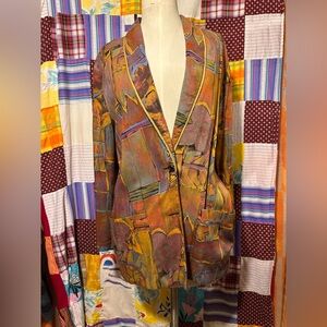 Multicolored vintage blazer